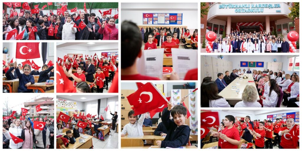 İkinci Dönemin “Bayrak Sevgisi” Temalı İlk Dersinde Bakan Tekin, Öğretmen Ve Öğrencilerle Buluştu