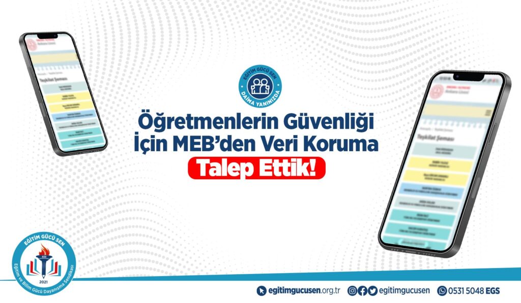 Meb’den Öğretmenlerin Güvenliği İçin Veri Koruma Talep Edildi
