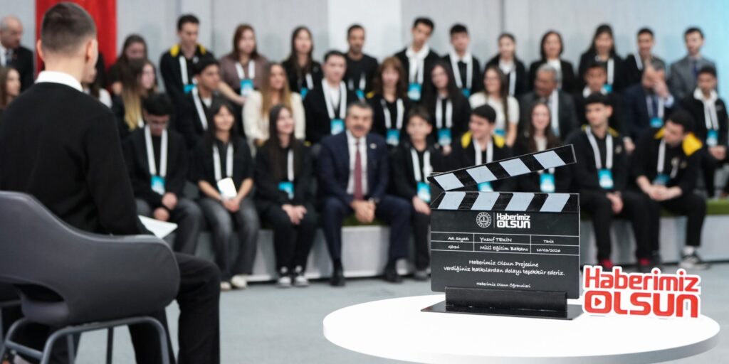 Bakan Tekin, Öğrencilerin Hazırladığı “Haberimiz Olsun” Bültenine Konuk Oldu